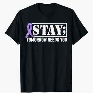 Black Graphic T-Shirt with Motivational Print